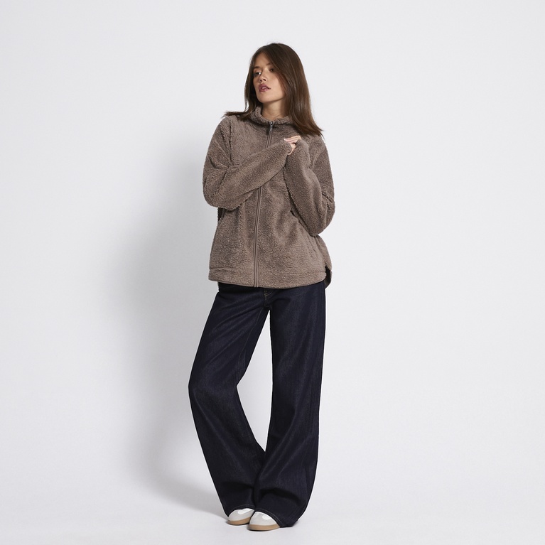 Teddy jacket "Cosy" Dk Beige